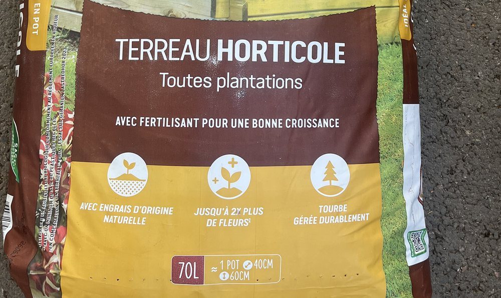 Sac de terreau horticole 70 L, 2 achetés = 1 offert